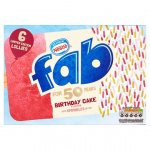 Nestle Fab Limited Edition Bday Cake Or Strawberry 6X58ml - £1 / Nestle Smarties Ice Cream Cone 6 X 70Ml - £1.12 / Tango Liquid Ice Cherry Or Orange Lolly 4 X 65Ml - £1.24 / Solero Exotic Or Red Berries Ice Lollies 3 X90ml £1.24 - From 25/07/2017