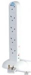 10 Way Tower Extension Lead, Surge Protected, 2m, White, £6.72 Delivered @ CPC