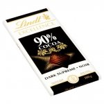 Lindt Excellence 90% Cocoa Dark Chocolate Bar 100g (Pack of 5)