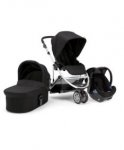 Zoom 4 piece travel system with carrycot, pushchair, carseat & adaptors with code