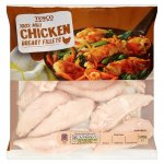 Tesco Skinless and Boneless Mini Chicken Breast Fillets 500g Frozen NO ADDED WATER or SALT now 3 Packs