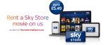 Free Sky Store voucher worth £5.49 e. g. free movie rental - don't need to be a Sky customer