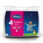Pack of 4 Silentnight Ultrabounce Non-Allergenic Pillow With Hollowfibre Filling Fast