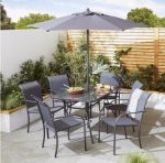 Valencia 8 Piece Metal Garden Dining Set
