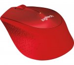 LOGITECH Silent Plus M330 Wireless Optical Mouse - Red with code