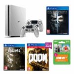 Playstation 4 500GB Limited Edition Console - Silver + Extra Controller + Dishonored 2 + Fallout 4 + DOOM With UAC Pack + NOW TV Entertainment 3 Month Pass £249.99 @ Game