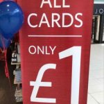 All cards £1.00 at clintons