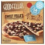 Goodfellas chocolate brownie pizza / apple crumble pizza