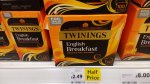 1/2 price, Twining English Breakfast 100 Teabags