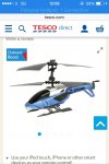 &pound;10.00 (or free if you use a &pound;5 Tesco boost) Silverlit Blu-Tech Heli I-Connect Bluetooth Chopper FREE BATTERIES FREE COLLECT NEXT DAY