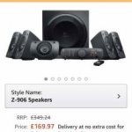 Logitech Z-906 Speakers