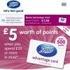  £5 of Boots points with a £35 spend with an initial £4 spend. 