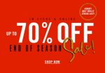 End of season sale