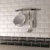 Bevelled Edge Ceramic Wall Tiles Packs of 50. Available in cream, white & black