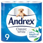 Andrex Classic Toilet Tissue 9/pack - 33p/roll