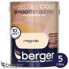  Masonry Smooth 5litre Berger, £12.50 for colour at home bargains instore. 