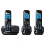 Panasonic triple cordless home phone set with answer phone