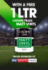 1 Litre of Crown Trade Matt Vinyl Emulsion paint free