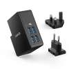 USB Charger Anker 27W 4-Port USB Wall Charger PowerPort 4 Lite with Interchangeable UK and EU Plugs, £11.04 at amazon (Prime or add £2.99) - Sold by AnkerDirect