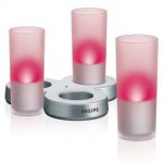 Phillips Imageo Rechargable LED Candle lights set of 3 Red