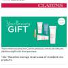 Free clarins when order 2 products