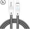 HOCO U11 2.4A Zinc Alloy Reflective Braided Cable for iPhone with code