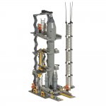 Blox Space Rocket And Launch Tower 720 Piece! C&C