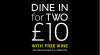 Dine in - Main, Side, Dessert and Wine Food Offer Back for Bank Holiday