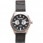 Superdry leather mens watch