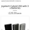 Vape Mod. Joyetech Cuboid 200 with 3 x Batteries