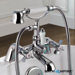 Alamere Traditional Bath Mixer Tap with Hand Held Shower