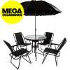  Rimini Garden Dining Set 4 Seater with Parasol Just £41.99 (£4.99 P&P) @ JTF