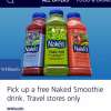  FREE naked smoothie at WHSmith travel stores with o2 priority