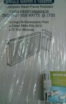 600mm x 1000mm single panel radiator inc thermostatic and lockshield valves