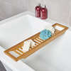Wooden Bath Tray Holder Rack Caddy Bath Tray Sold by sas_products