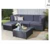 Rattan effect corner garden set + free Delivery with code
