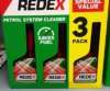 Redex Triple Pack Petrol System Cleaner or Diesel System Cleaner in-store