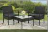 3 piece rattan effect lounge set