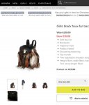 Half price river island girls black backpack C&C