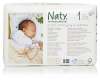 Naty by Nature Babycare Newborn ECO Nappies - Size 1 2 to 5kg, 4 to 11lbs), 4 x Packs of 26 104 Nappies Exclusively For Prime Members