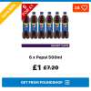 6 x Pepsi 500ml £1 @ poundshop (great as an add on item if your are already ordering online as P&P is £4.95) first order (short dated)