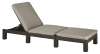Allibert by Keter Daytona Sunlounger - Brown with Taupe Cushion was 129.99 now 69.99