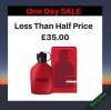 Hugo Red Eau De Toilette 200ml NOW £35.00 Was £71.00|Save £36.00 ONE DAY SALE ONLY