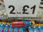 colgate maximum cavity protection 2 for £1.00 QD peterborough