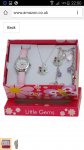 Ravel 199 Children's Jewellery Set: Little Gems Pussycat Watch, Charm Bracelet, Pussycat Necklace in Presentation Box
