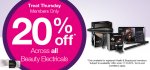 20% Off beauty electricals at Superdrugs for Cardholders - Today only