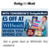  £5 off £15 spend at WHSmith from the Daily Mail Saturday