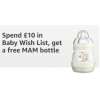 FREE MAM Bottle When You Spend On Baby Wishlist (Open To Everyone)