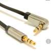 5m Low Profile FLAT Metal 3.5mm Right Angle Male Jack to Jack Cable