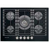 KitchenAid KHGD5 Integrated Gas Hob, Black / Inox